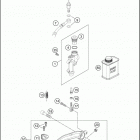 2016 500 EXC SIXDAYS CHASSIS Тормозной цилиндр задний