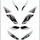 2016 390 DUKE WHITE CHASSIS Наклейки