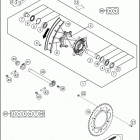 2016 200 XC-W CHASSIS Переднее колесо
