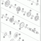 2016 1290 SUPERDUKE R BLACK ENGINE Трансмиссия 2-контрпривод