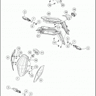 2016 1290 SUPERDUKE R BLACK CHASSIS Фара