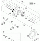 2016 350 XCF-W SIXDAYS CHASSIS Переднее колесо
