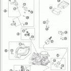 2016 350 EXC-F ENGINE Корпус Дросселя