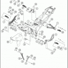 2016 RC 390 WHITE CHASSIS Рама
