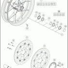2016 1290 SUPERDUKE R BLACK CHASSIS Переднее колесо
