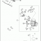 2016 390 DUKE WHITE ENGINE Корпус Дросселя