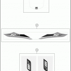 2016 350 XCF-W CHASSIS Наклейки