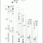 2016 1190 ADVENTURE GREY CHASSIS Передняя вилка