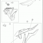 2016 450 XC-F CHASSIS T ank, sea t , cover