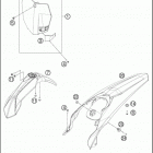 2016 250 SX CHASSIS Обтекатель , крылья