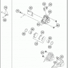 2016 250 FREERIDE CHASSIS Тормозной суппорт задний