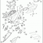 2016 1290 SUPERDUKE R BLACK CHASSIS T ank, sea t , cover