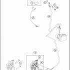 2016 390 DUKE WHITE CHASSIS Тормозной суппорт передний