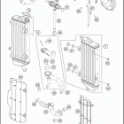 2016 350 EXC-F ENGINE Система охлаждения