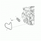 T18AAPF/AARF/AASF - 2018 SLINGSHOT ALL OPTIONS Engine, pulleys and belts  /  acc. drive - t18aapf  /  a...