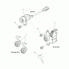 T19AAPF/AARF/AASF - 2019 SLINGSHOT ALL OPTIONS Electrical, ignition switch  /  lock set - t19aapf  /  a...