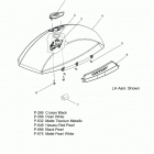 V16DB/DW/TW36 - CROSS COUNTRY/TOURING ALL OPTIONS Body, saddlebag asm., lid - v16db  /  dw  /  tw36 all op...