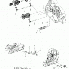 V16DB/DW/TW36 - CROSS COUNTRY/TOURING ALL OPTIONS Drive train, shift forks and drum - v16db  /  dw  /  tw3...