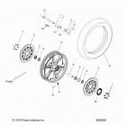 V17XDAAA/XTAAA - CROSS COUNTRY/TOURING ALL OPTIONS Wheels, front, cast - v17xdaaa  /  xtaaa all options (80...