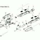 V16DB/DW/TW36 - CROSS COUNTRY/TOURING ALL OPTIONS Engine, exhaust - v16db  /  dw  /  tw36 all options (49v...