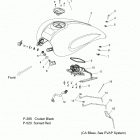 V17CVBAB - VEGAS ALL OPTIONS Body, fuel tank asm. - v17cvbab all options (800076)