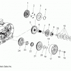 V16DB/DW/TW36 - CROSS COUNTRY/TOURING ALL OPTIONS Drive train, primary drive - v16db  /  dw  /  tw36 all o...