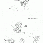 V16DB/DW/TW36 - CROSS COUNTRY/TOURING ALL OPTIONS Brakes, caliper, front and rear - v16db  /  dw  /  tw36 ...
