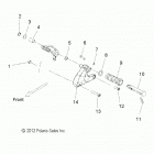V17CWAAB/CWBAB - HIGH BALL ALL OPTIONS Chassis, footpeg , lh - v17cwaab  /  cwbab (49vicfootpeg...