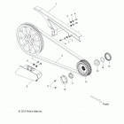 V15MW36 - JUDGE INTL. ALL OPTIONS Drive train, drive sprocket, belt and guards - v15mw36 a...