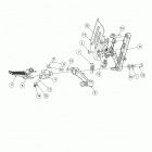 V16EZBRRBB/CB - EMPULSE TT Chassis and body, rh footpeg  /  brake lever asm. - v16e...