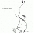 V16DB/DW/TW36 - CROSS COUNTRY/TOURING ALL OPTIONS Brakes, brake line, front, non-abs - v16db  /  dw  /  tw...