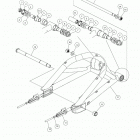 V16EZBRRBB/CB - EMPULSE TT Suspension, swingarm asm. - v16ezbrrbb  /  cb (800159)