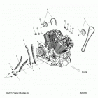 V16DB/DW/TW36 - CROSS COUNTRY/TOURING ALL OPTIONS Engine, camchain - v16db  /  dw  /  tw36 all options (80...