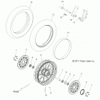V15CW/DB/DW/TW36 - CROSS COUNTRY/TOURING ALL OPTIONS Wheels, front, laced - v15cw36 all options (49vicwheelfr...