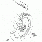 V STAR 250 (XV250L1/XV250L1C) Переднее колесо