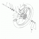 WR450F  (WR450FL) Переднее колесо