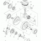 WR250R (WR25RHC/WR25RH) Коленчатый вал и Поршень