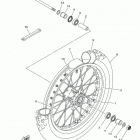 YZ85  (YZ85L) Переднее колесо