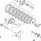 YZ250X  (YZ250XK) Сцепление