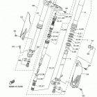 YZ450FX (YZ450FXH) Передняя вилка