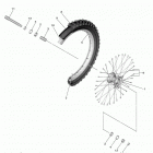 YZ250F (YZ250FLGY/YZ250FLL) Переднее колесо