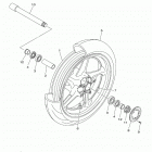 MT10 (MT10LB/MT10LCB/MT10LCGY/MT10LGY) Переднее колесо