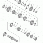 YZ450F  (YZ450FLL/YZ450FLGY) Трансмиссия