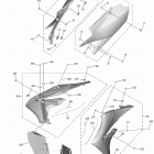 YZ250F (YZ250FLGY/YZ250FLL) Боковые обтекатели