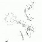 TW200 (TW200L1C/TW200L1) Цепь механизма газораспределения