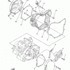 YZ125 (YZ125H2) Крышка картера двигателя