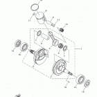 YZ85  (YZ85L) Коленчатый вал и Поршень