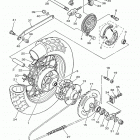 V STAR 250 (XV250L1/XV250L1C) Переднее колесо