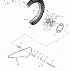 YZ250F (YZ250FLGY/YZ250FLL) Переднее колесо