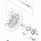 TTR50E  (TTR50EM) Переднее колесо